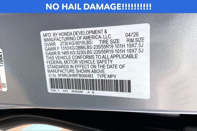 2026 Honda Odyssey Touring