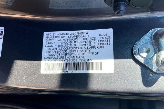 2026 Honda Odyssey Touring