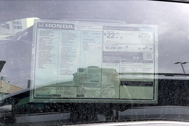 2026 Honda Odyssey Elite