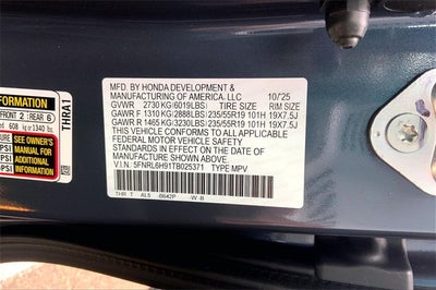 2026 Honda Odyssey Elite