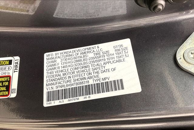 2026 Honda Odyssey Elite InStock