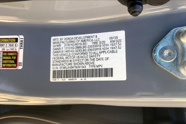 2026 Honda Odyssey Elite InStock
