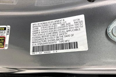 2026 Honda Odyssey Elite