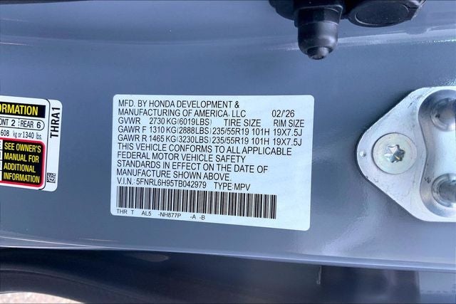 2026 Honda Odyssey Elite InStock