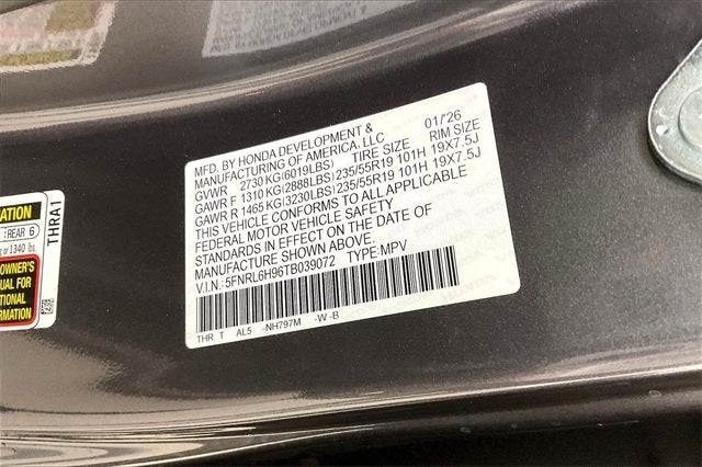 2026 Honda Odyssey Elite