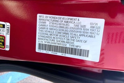 2026 Honda Odyssey Elite