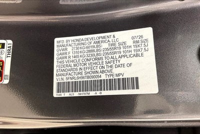 2026 Honda Odyssey Elite InStock