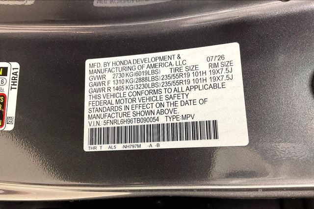 2026 Honda Odyssey Elite InStock