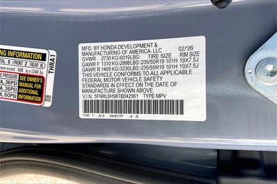 2026 Honda Odyssey Elite