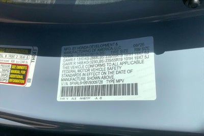 2027 Honda Odyssey Elite InStock