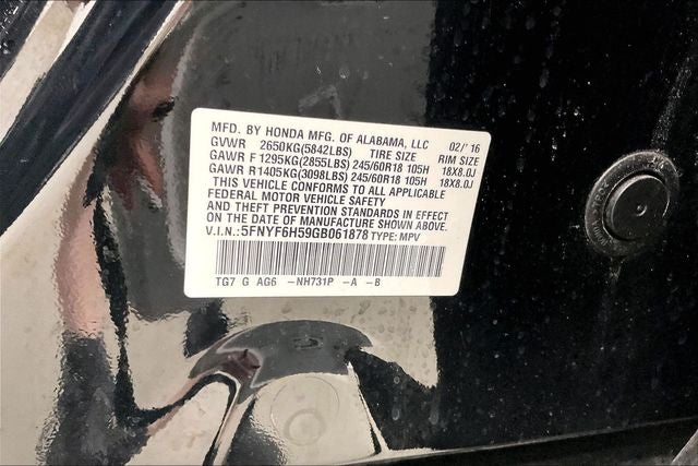 2016 Honda Pilot EX-L