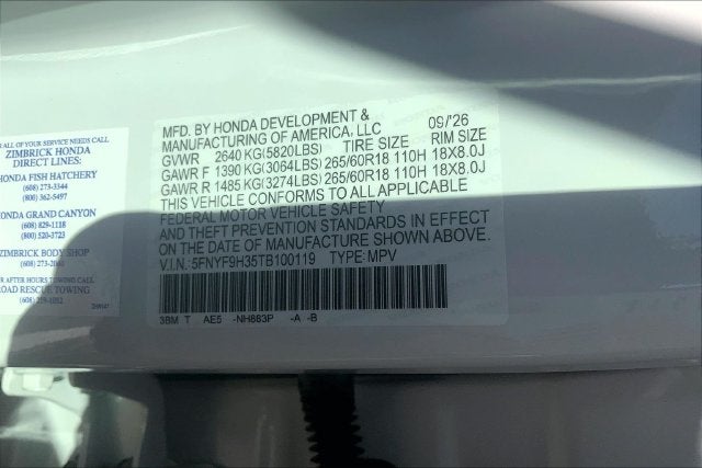 2026 Honda Passport RTL InStock