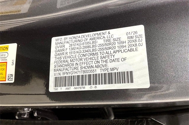 2026 Honda Pilot Touring