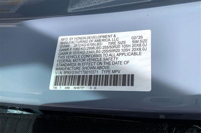 2026 Honda Pilot Touring