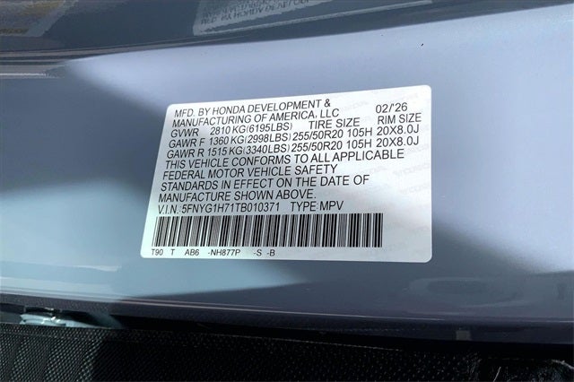 2026 Honda Pilot Touring