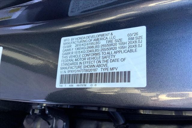 2026 Honda Pilot Touring