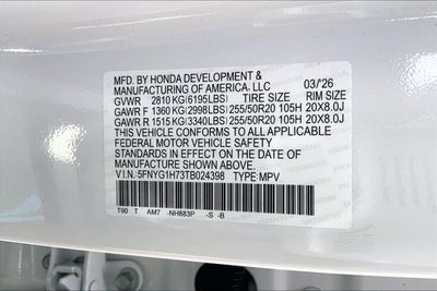 2026 Honda Pilot Touring