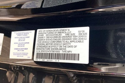 2026 Honda Pilot Touring