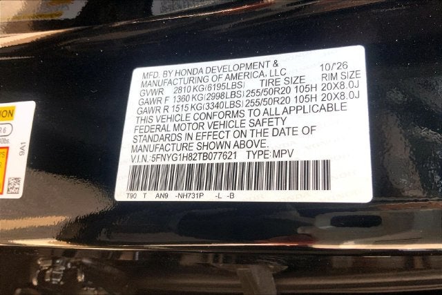2026 Honda Pilot Elite InStock