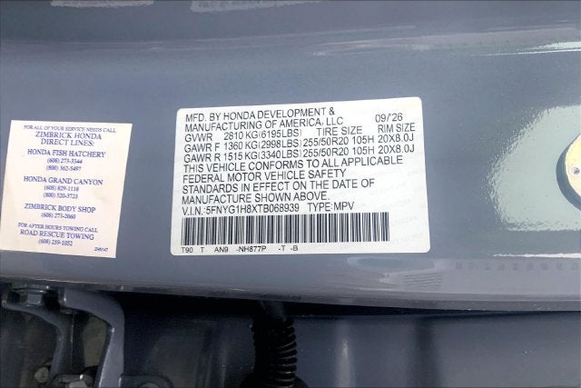 2026 Honda Pilot Elite InStock
