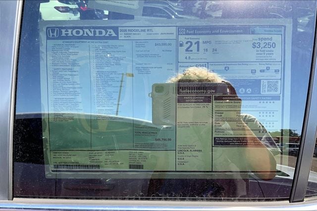 2026 Honda Ridgeline RTL