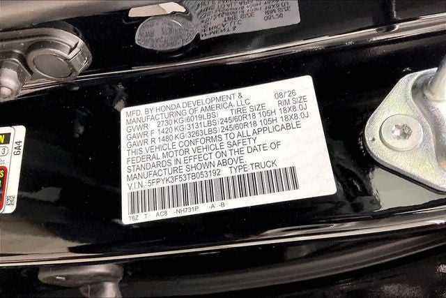 2026 Honda Ridgeline RTL InStock