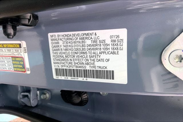2026 Honda Ridgeline RTL InStock