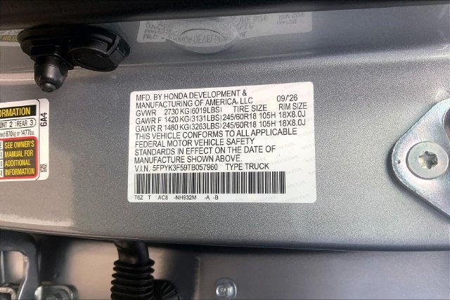 2026 Honda Ridgeline RTL InStock