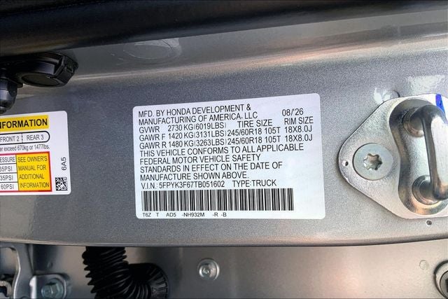 2026 Honda Ridgeline TrailSport InStock