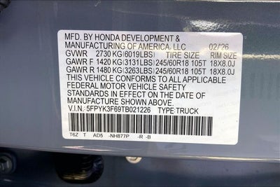 2026 Honda Ridgeline TrailSport