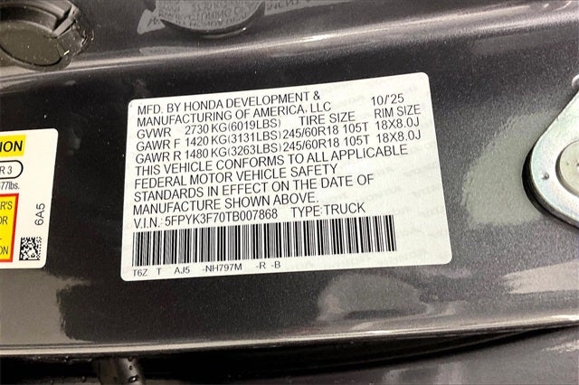 2026 Honda Ridgeline TrailSport+