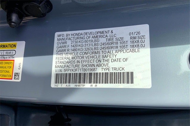 2026 Honda Ridgeline TrailSport+