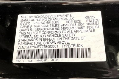 2026 Honda Ridgeline TrailSport+