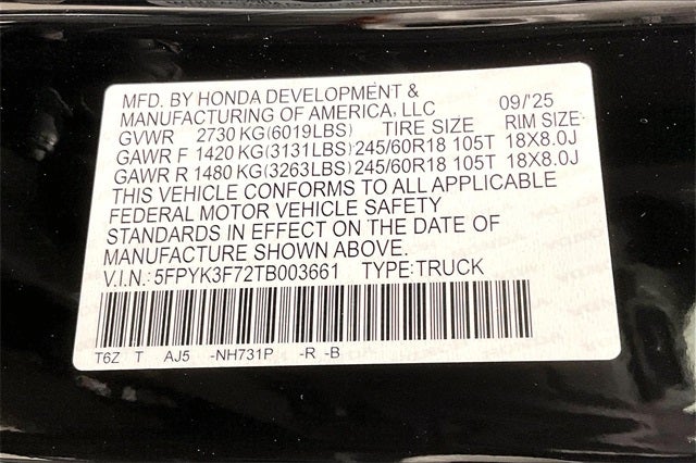 2026 Honda Ridgeline TrailSport+