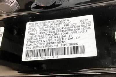 2023 Honda Ridgeline Black Edition