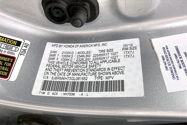 2016 Honda CR-V EX-L