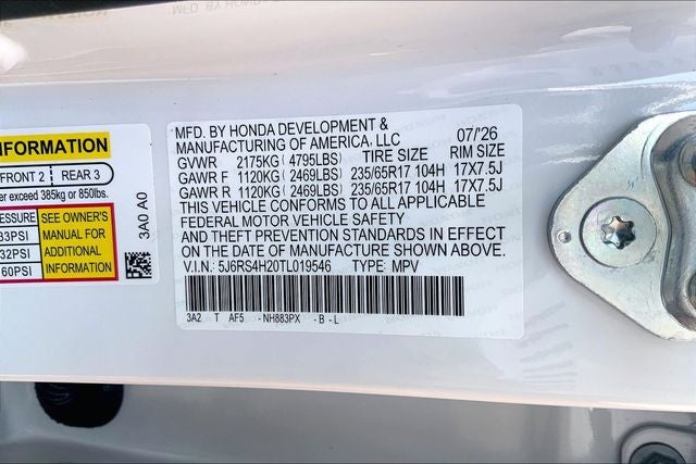 2026 Honda CR-V LX InStock
