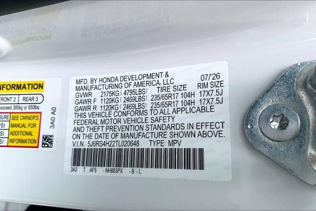 2026 Honda CR-V LX InStock