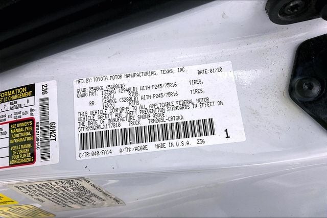 2020 Toyota Tacoma SR