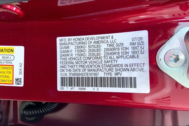 2026 Honda CR-V Hybrid Sport InStock
