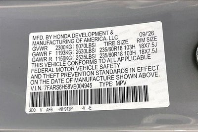 2027 Honda CR-V Hybrid Sport InStock