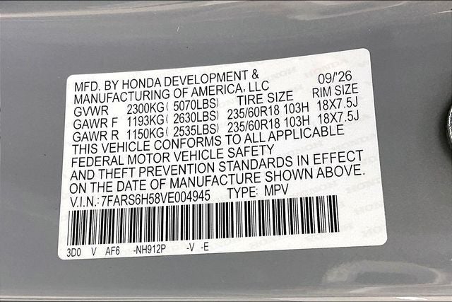 2027 Honda CR-V Hybrid Sport InStock
