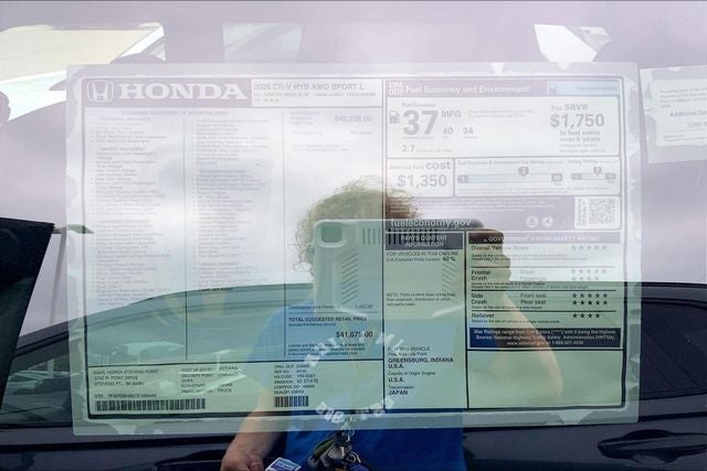 2026 Honda CR-V Hybrid Sport-L InStock