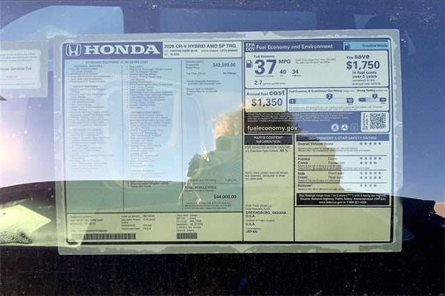 2026 Honda CR-V Hybrid Sport Touring