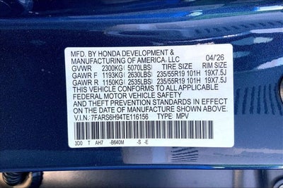 2026 Honda CR-V Hybrid Sport Touring