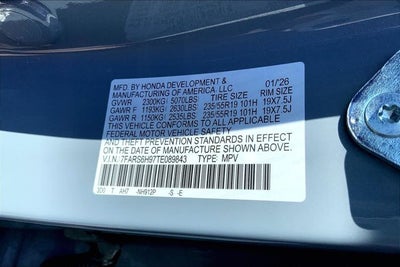 2026 Honda CR-V Hybrid Sport Touring