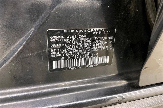 2018 Subaru Crosstrek 2.0i Limited