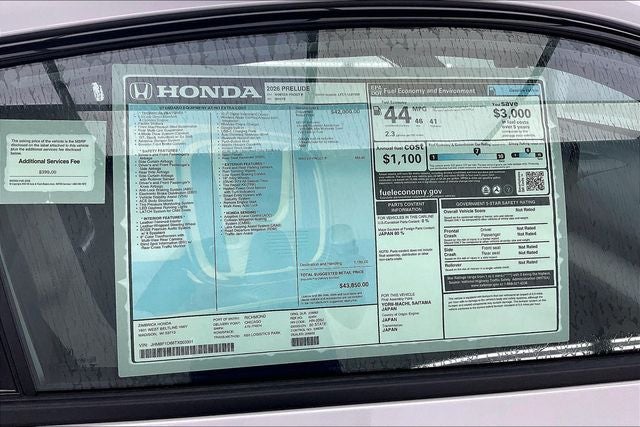 2026 Honda Prelude InStock
