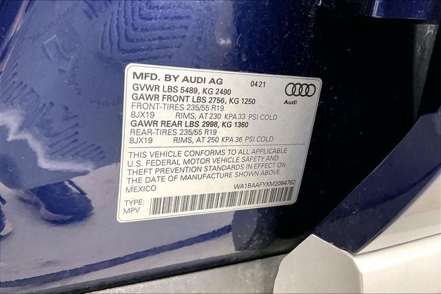 2021 Audi Q5 45 Premium Plus quattro