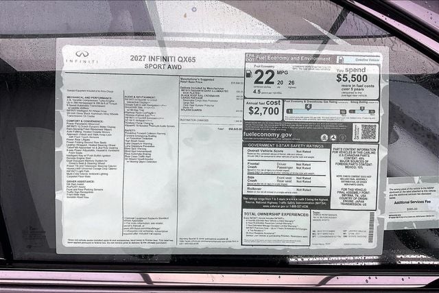 2027 INFINITI QX65 SPORT InStock